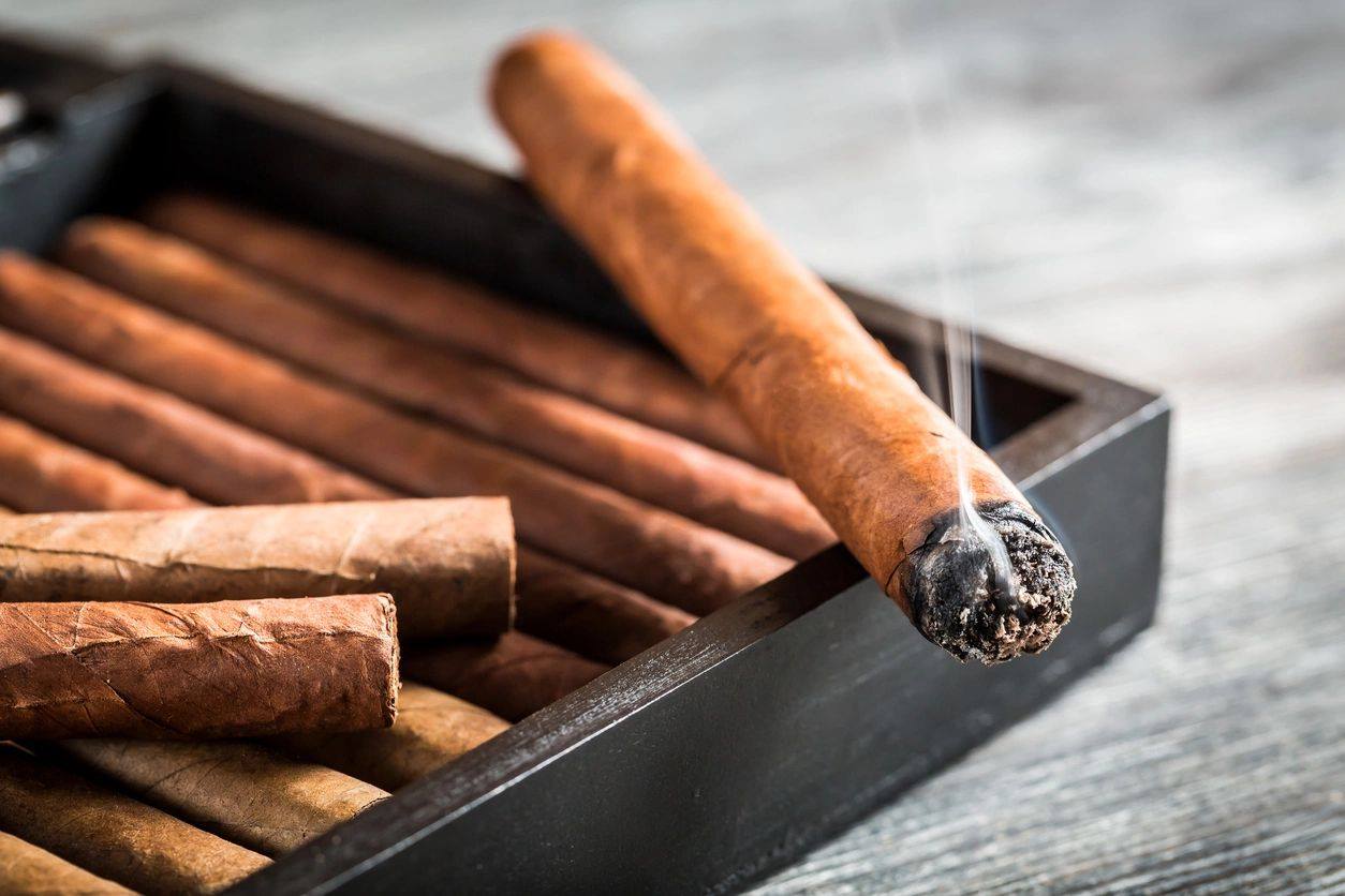 Handcrafted Premium Cigars with Whiskey
